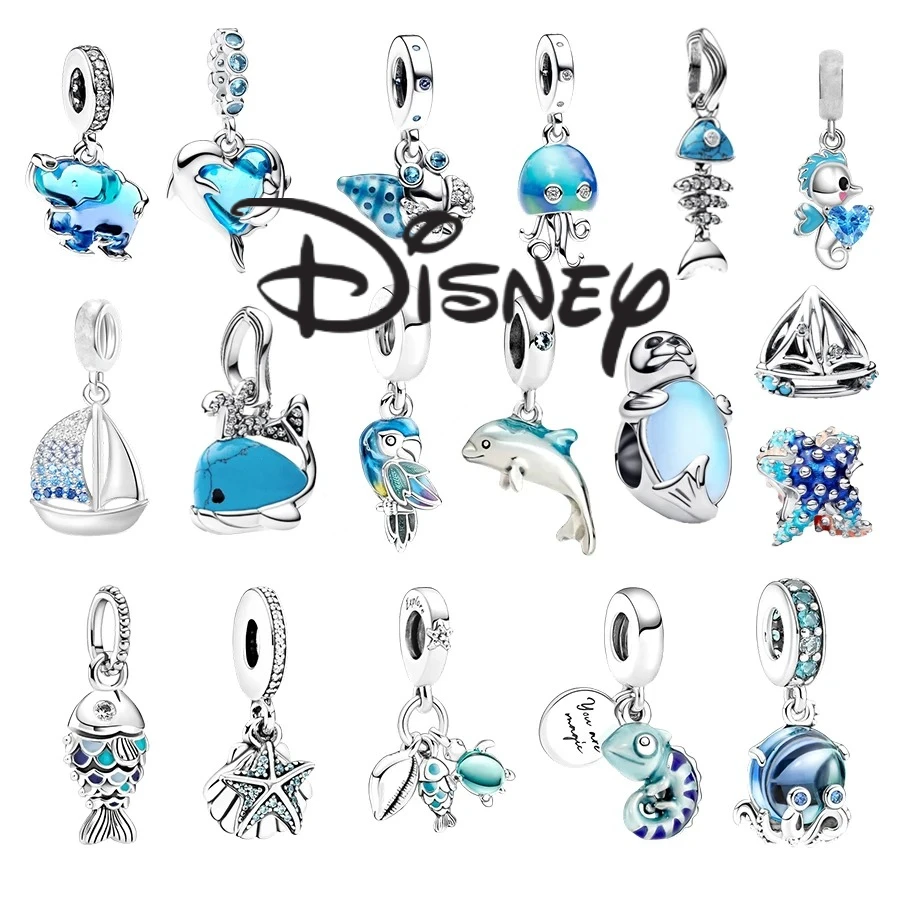 

2025 New 925 Silver Plated Marine Biolog Series Charm Murano Glass Octopus、Dolphins、Whale Bead Fit Original DIY Bracelet Jewelry