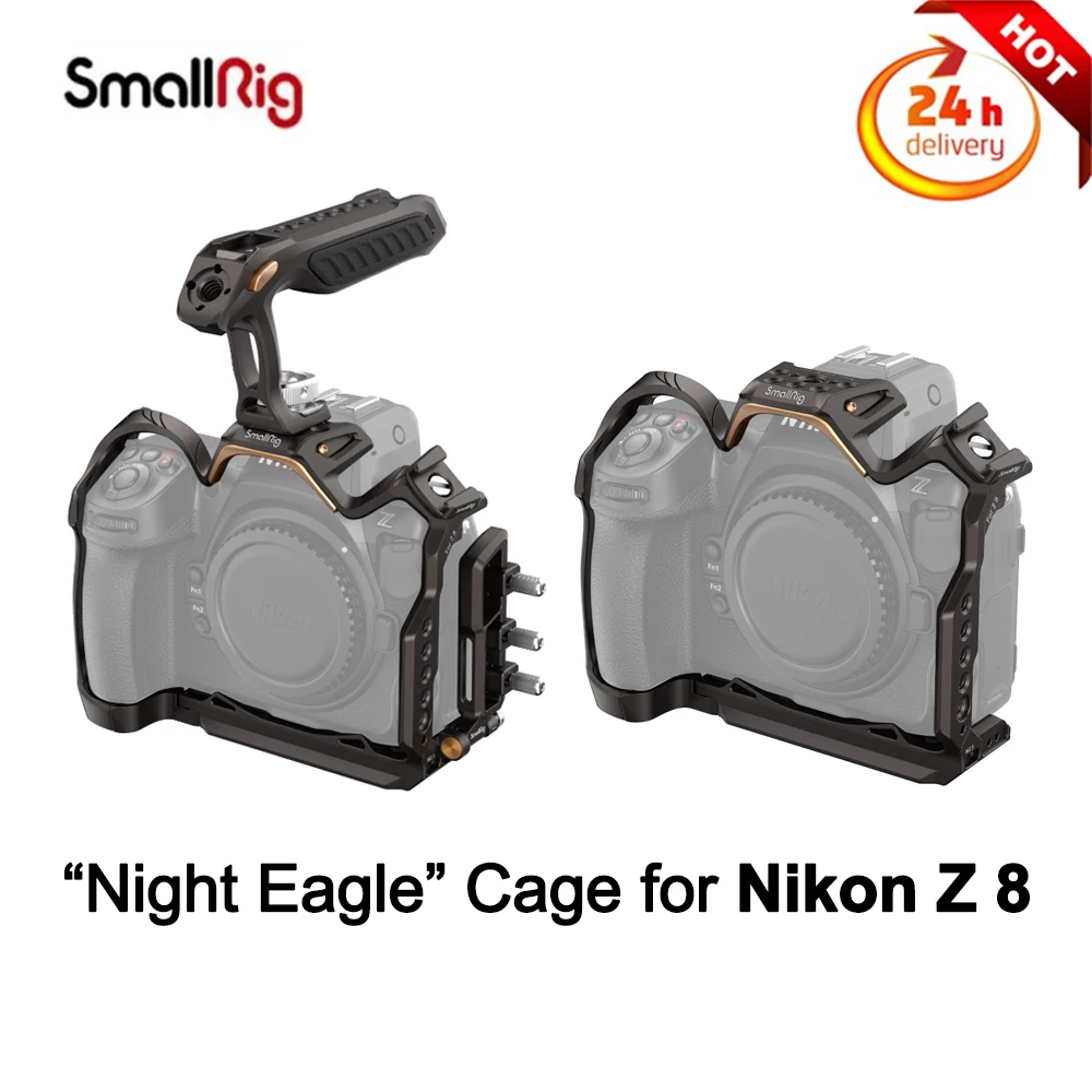 

SmallRig “Night Eagle” Cage Kit for Nikon Z 8 with Detachable Cold Shoe Mount for LED Video Light Microphone 4316 / 4317