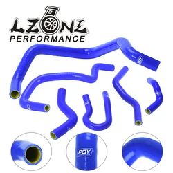 LZONE silikon radyatör hortumu kiti CIVIC SOHC D15 D16 EG EK 92-00 ile 6 adet PQY logo JR-LX1303C-QY