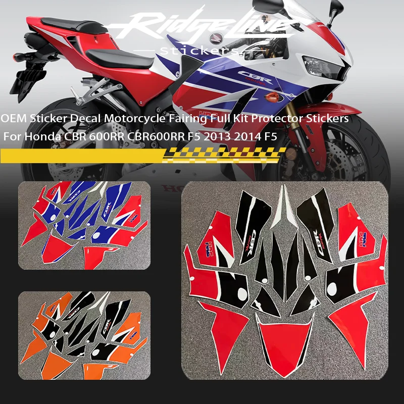 

OEM Sticker Motorcycle Fairing Full Decal Kit Protector Stickers For Honda CBR 600RR CBR600RR F5 2013 2014 F5