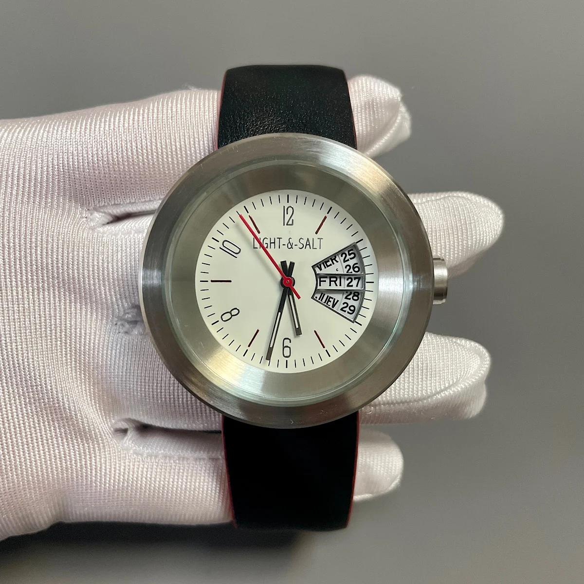 Montre à quartz pour hommes, haut de gamme, cadran tridimensionnel, double calendrier, étanche