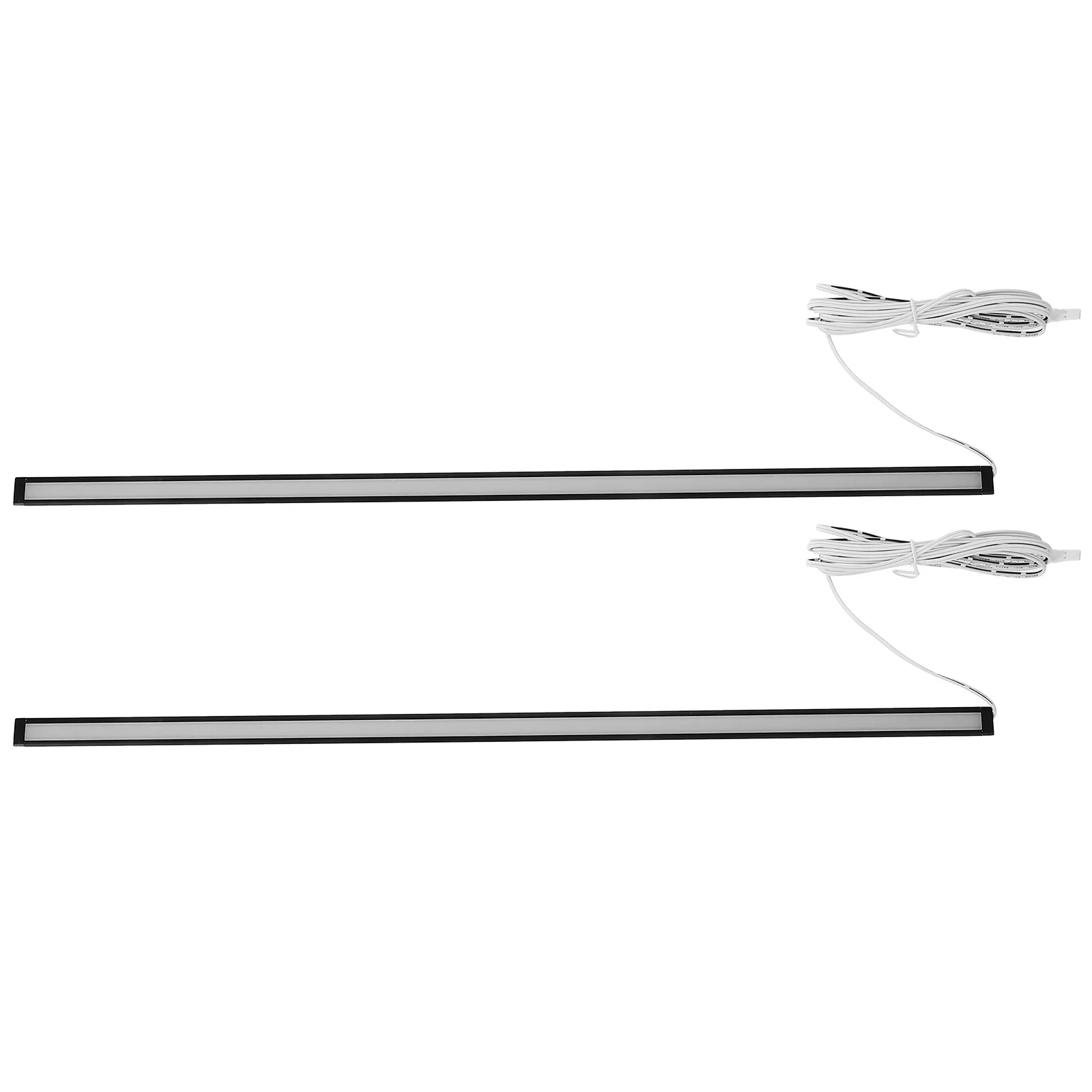 2 قطعة أضواء الخزانة القابلة لإعادة الشحن تحت إضاءة الخزانة تركيب مخفي ضيق للغاية لغرفة نوم خزانة المطبخ #4