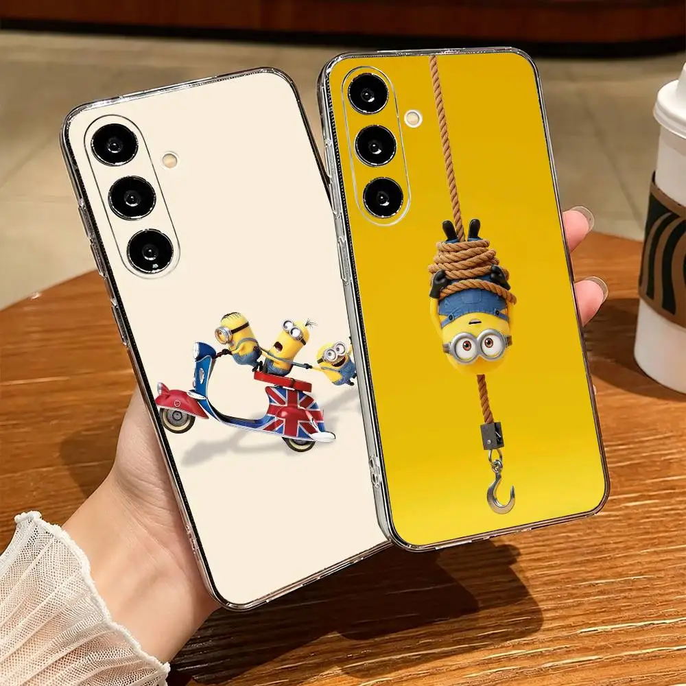 Funny yellow Minions-s  Phone Case Transparent Silicone Soft For SamsungA10,12,20,21S,30,31,40,50,51,52,70,71