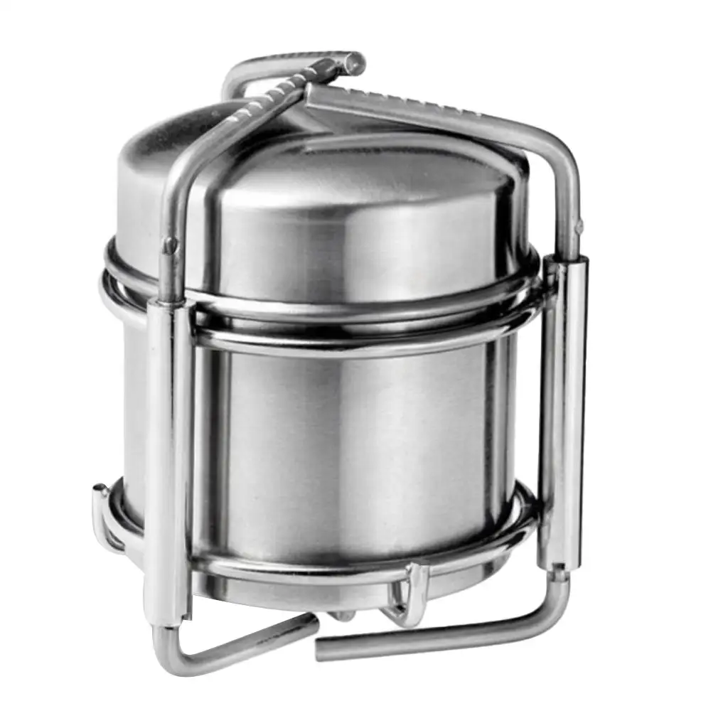 

Stainless Steel Portable Alcohol Stove Camping BBQ Cookware Alcohol Burner