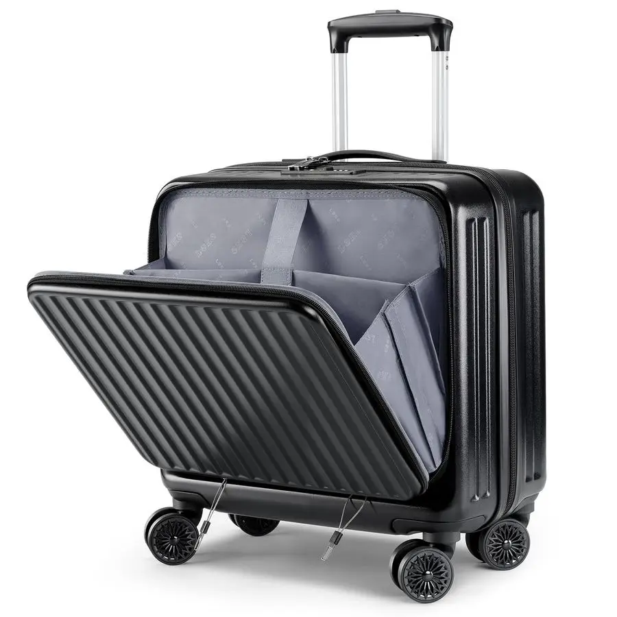 

Inch Small Carry on Luggage with Wheels, Airline Approved Hard Shell Suitcase with TSA Lock Front Pocket for Travel for Women Me