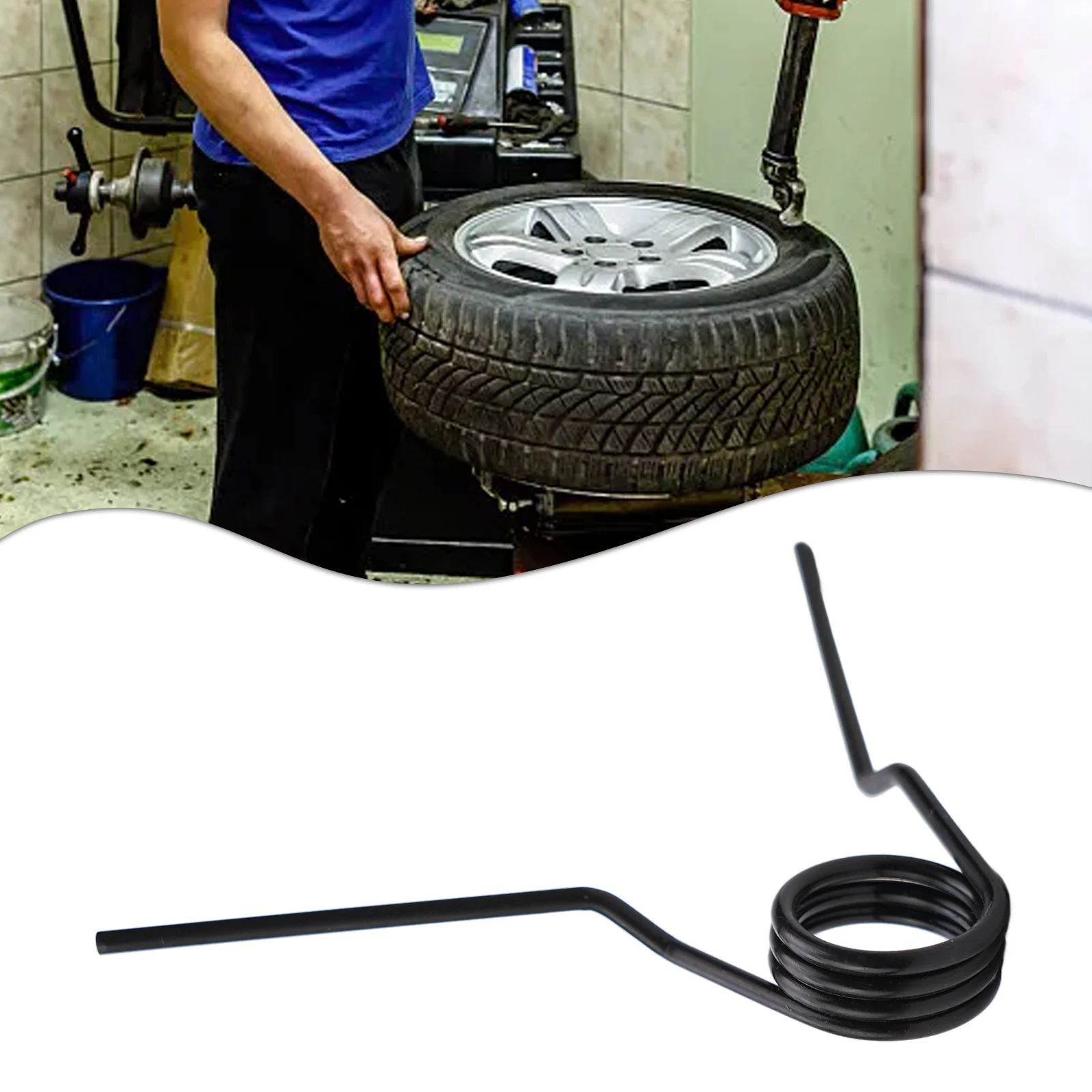 Tension Spring Tire Changer Spring Return Spring Tire Picking Machine 1 Piece Black Part Replace Replacement New