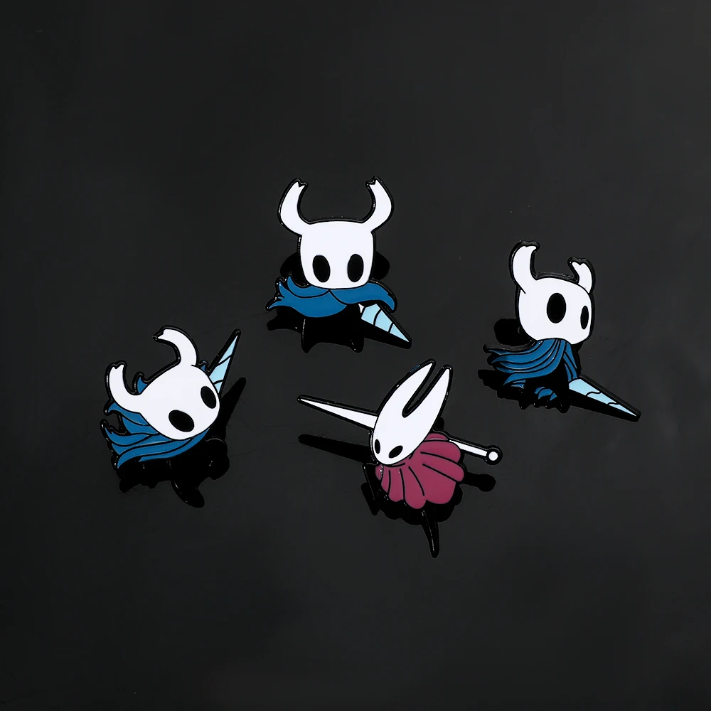 Hollow Knight Enamel Pins Cute Cartoon Metal Brooch Game Jewelry Badge for Backpack Pins Accessories Gifts