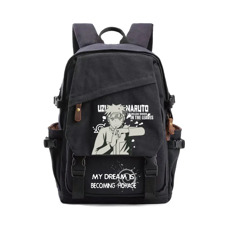 Anime One Piece Naruto Dragon Ball Backpack Women men Schoolbag Kawaii Travel Bags Large capacity light canvas bag birthday gift