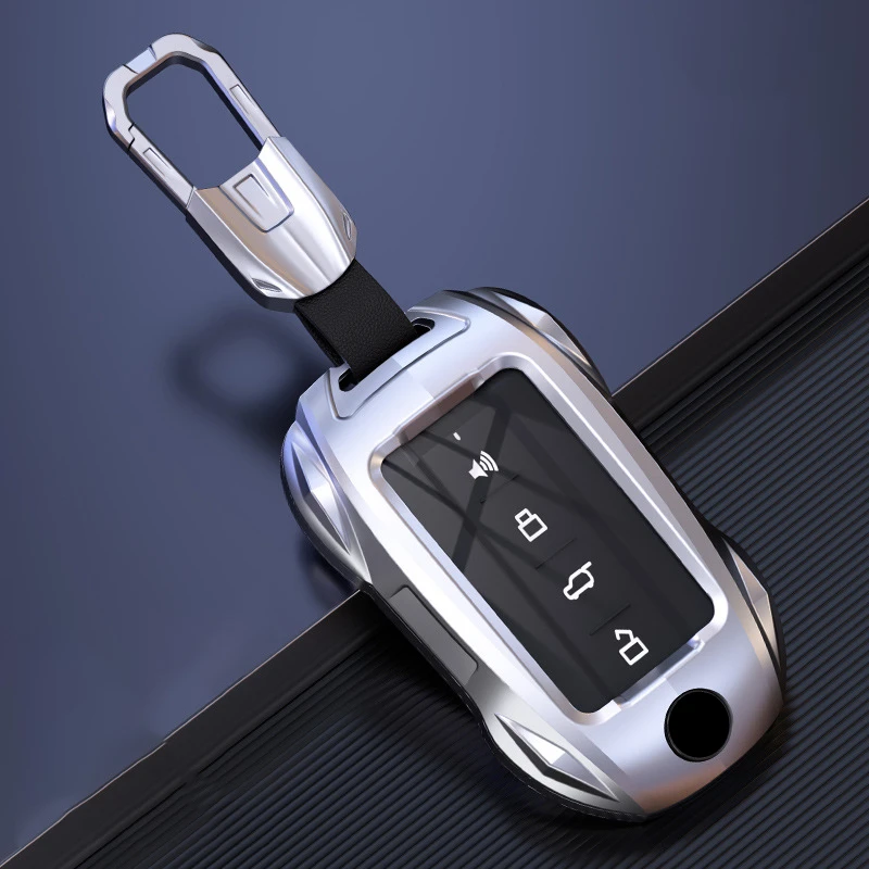 

Metal Car Remote Key Cover Case Shell Holder Shell Keyring Styling Fob For Great Wall GWM WEY TANK 300 400 500 700 Hi4-T 2025