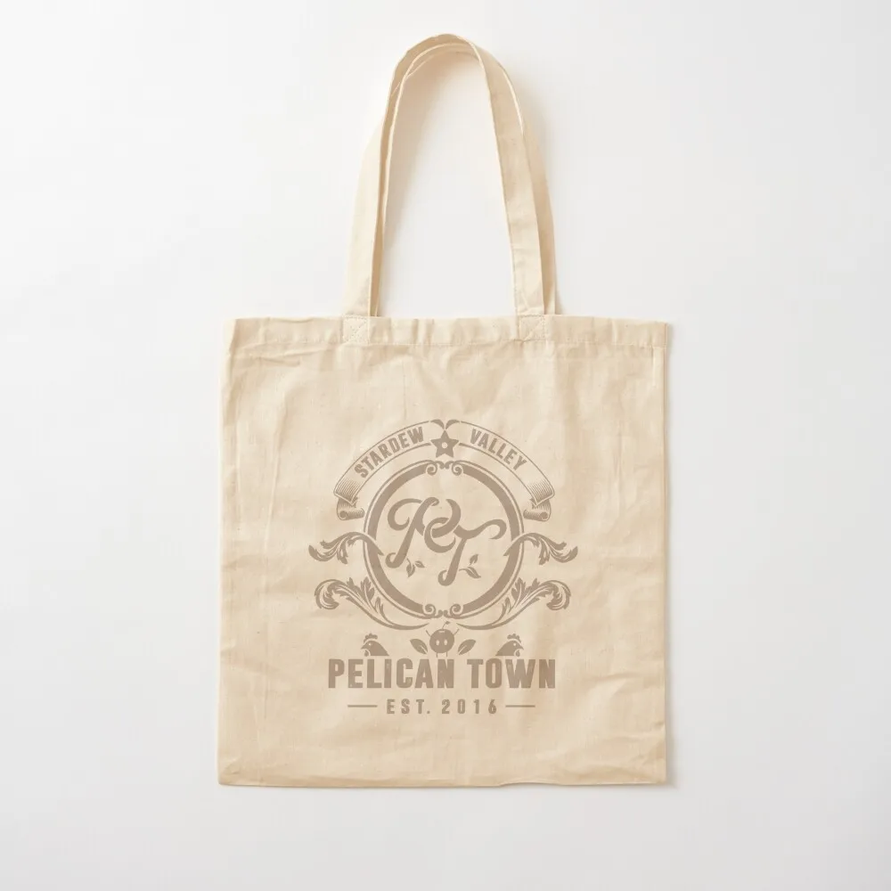 

Stardew Valley pelican Town Tote Bag Eco bag Women's beach bags Canvas Tote Bag