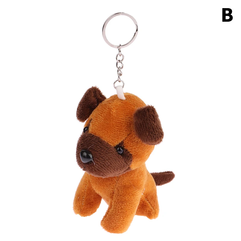 Cute Wolfhound Plush Toy Cartoon Wolf Dog Pendant Soft Stuffed Doll Keychain Backpack Car Bag Key Ring Decor Kid Gift