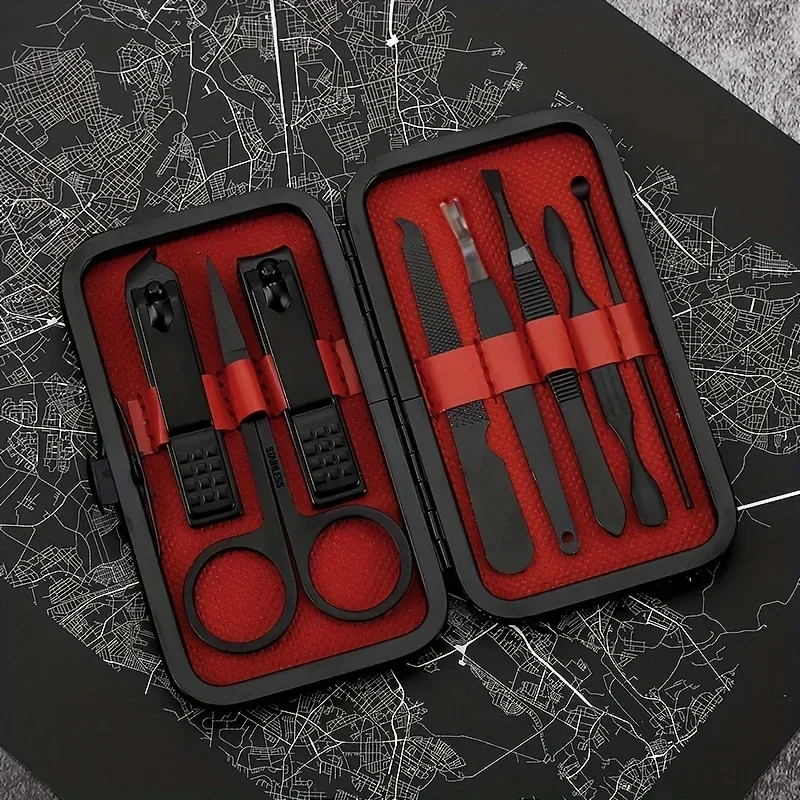 

8 pcs Pedicure Tool Set and Portable Manicure Stainless Steel Nail Cutter and Pedicure Scissors Set