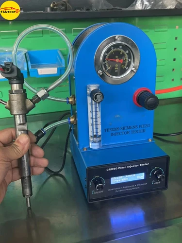 AM-CRI250 TIP2209 Probador de inyector Common Rail piezoeléctrico de combustible diésel para Siemens con herramienta de medición de viaje de elevación dinámica AHE