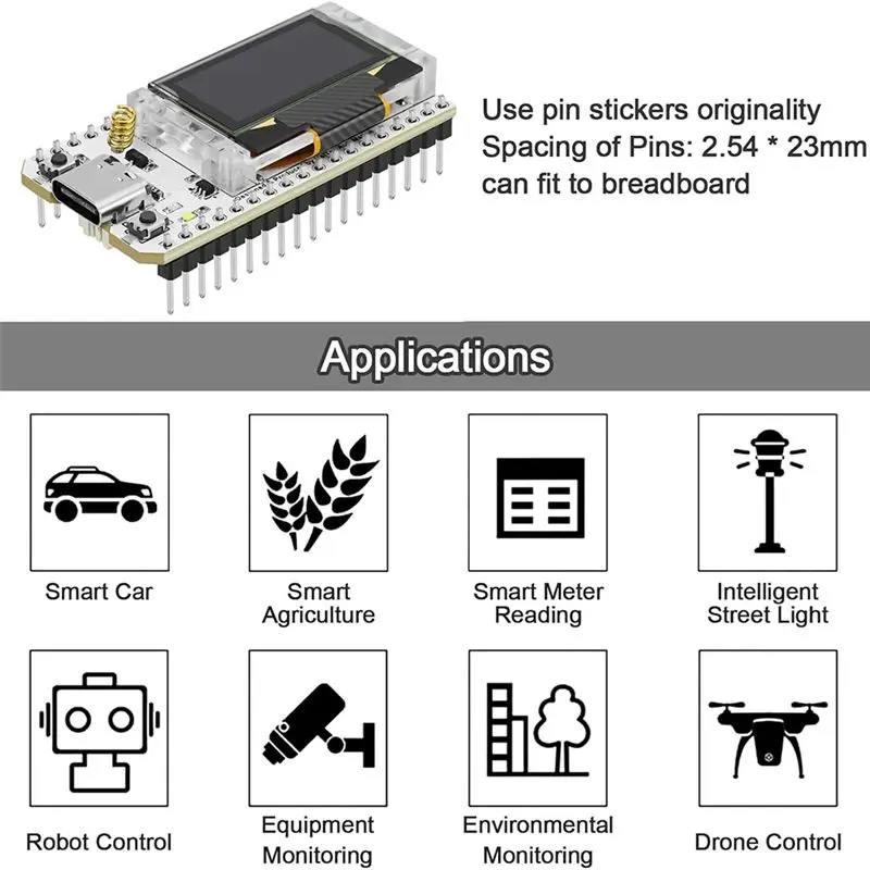 AA87 ESP32 Lora V3 Development Board OLED Wifi BLE ESP32-S3 Lora 32 IOT Development Board For Meshtastic Mesh Network