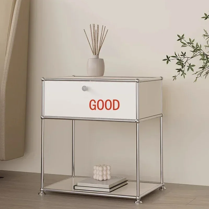 

Прикроватная тумба TAO Tao Luxury Modern с ящиками, металлическая, в скандинавском стиле, белая, для дома, гостиной, спальни