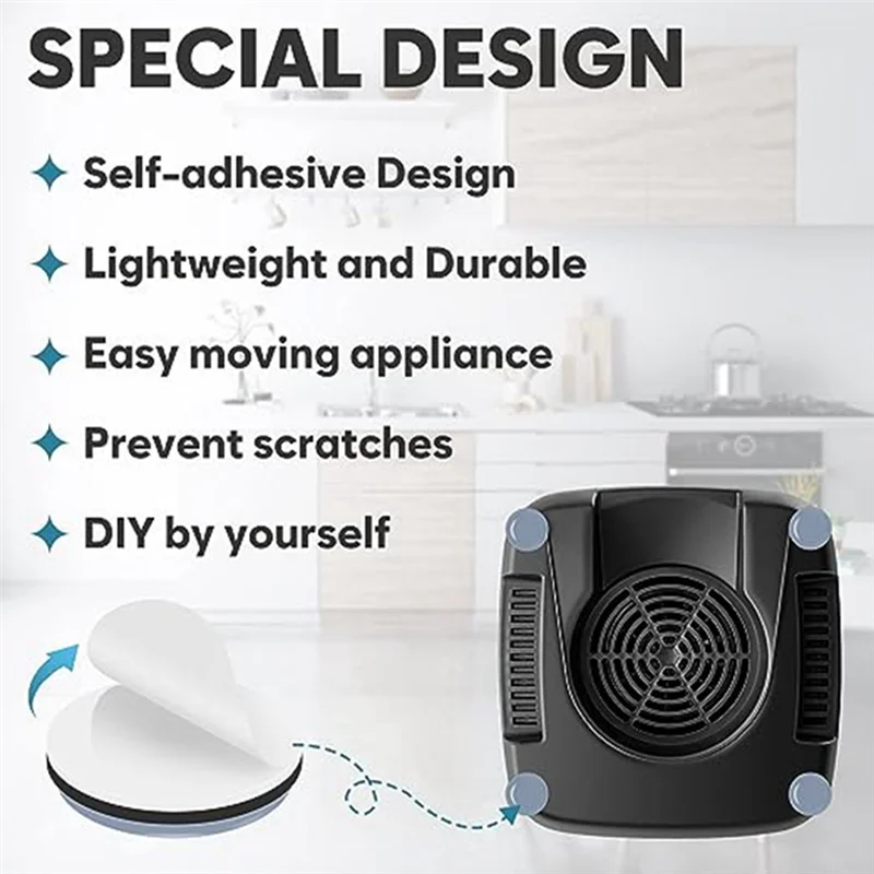 

НОВЫЕ 60 шт. круглые самоклеящиеся ползунки, мебельные скользящие подушечки, подходят для большинства столешниц, кофеварки, кухонная утварь