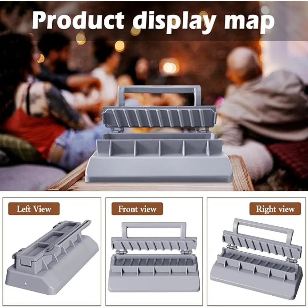 جديد كبير البلاستيك الصحافة كباب صانع قابلة لإعادة الاستخدام المحمولة توفير الجهد الصحافة كباب صانع للمنزل الطهاة نزهة التخييم أدوات الشواء #4