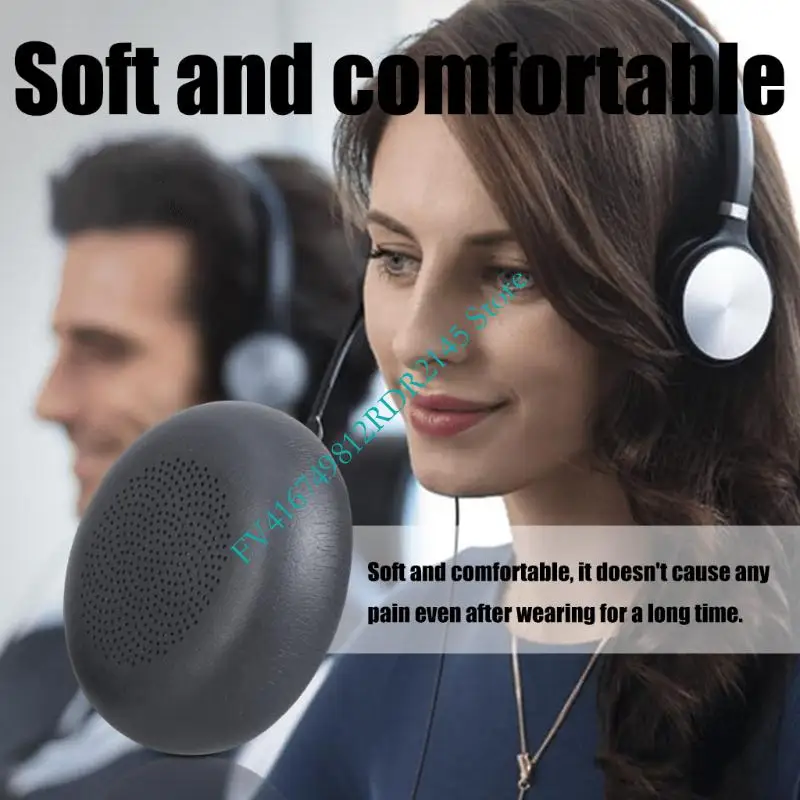 B2EF 1Pair Leder Ohrpolsterohrkissen Abdeckung für WH64 YHS36 WH62 WH66 Kopfhörer