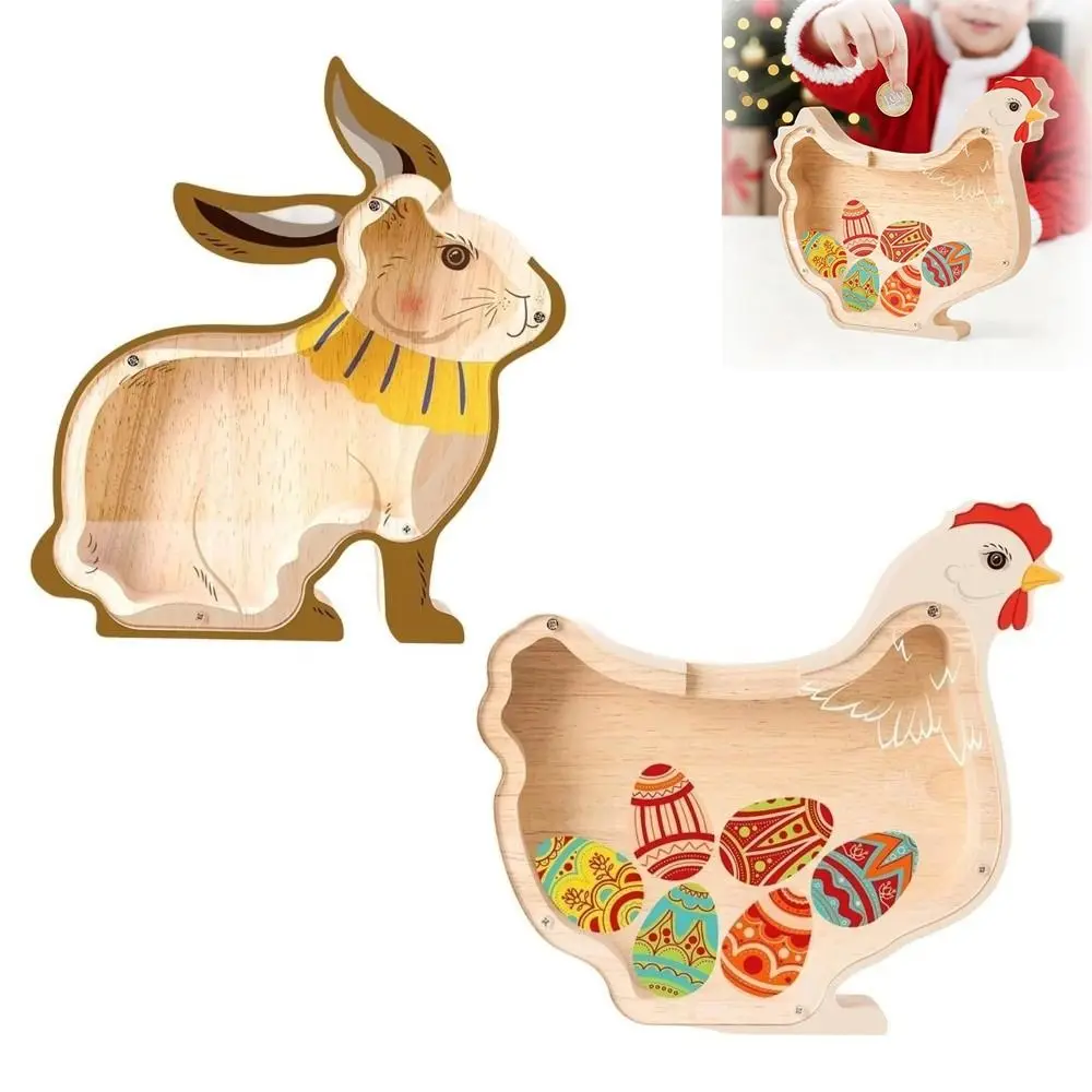 cute-rabbit-chicken-shape-wooden-money-box-desktop-decorative-cartoon-wood-savings-box-animal-shaped-coin-bank-easter-ornament