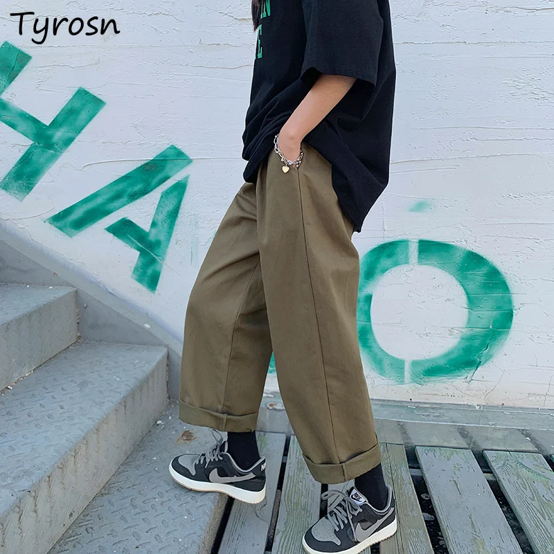 Cargo Pants Women Loose Harajuku Clothing S-5XL High Waist Spring Casual Trousers Streetwear Hip-hop Teens Daily Unisex Korean