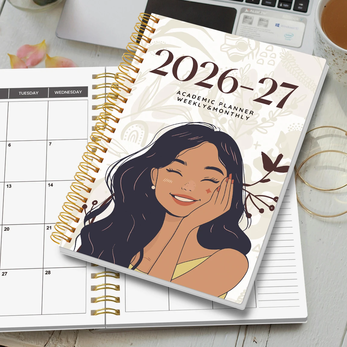 2026-2027 A5 Weekly & Monthly Planner – Jan 2026 to Dec 2027 Spiral Organizer with Calendar & Notes, School & Office Supplies