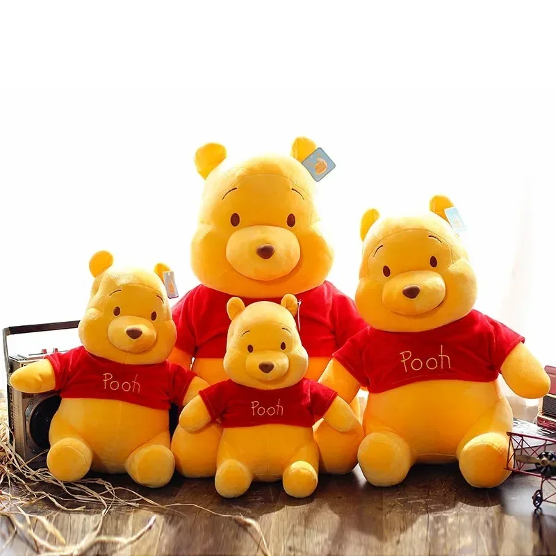 23cm Disney Stuffed Winnie The Pooh Stuffed Plush Toy Cartoon Anime Doll Claw Machine Doll Gift for Girlfriend's Birthday