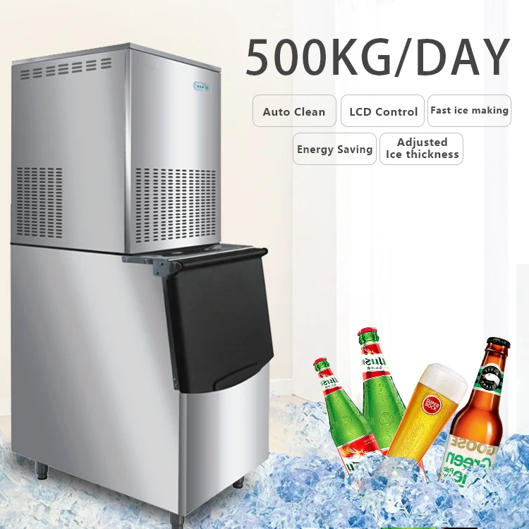 

Machine 200kg Cube 500kg 1 Ton Small Dry Cup Commercial Use Buiiet Ice Maker