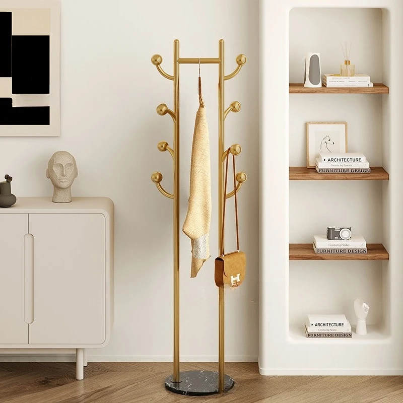 

Italian-style metal coat rack, floor-to-ceiling household simple space-saving hanger, bedroom entry, hanger by the bed
