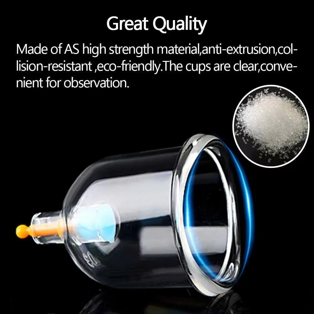 Wholesale Hijama Style Cupping Cups Set with Scraping Edge for Body Massage and Daily Wellness Comfort