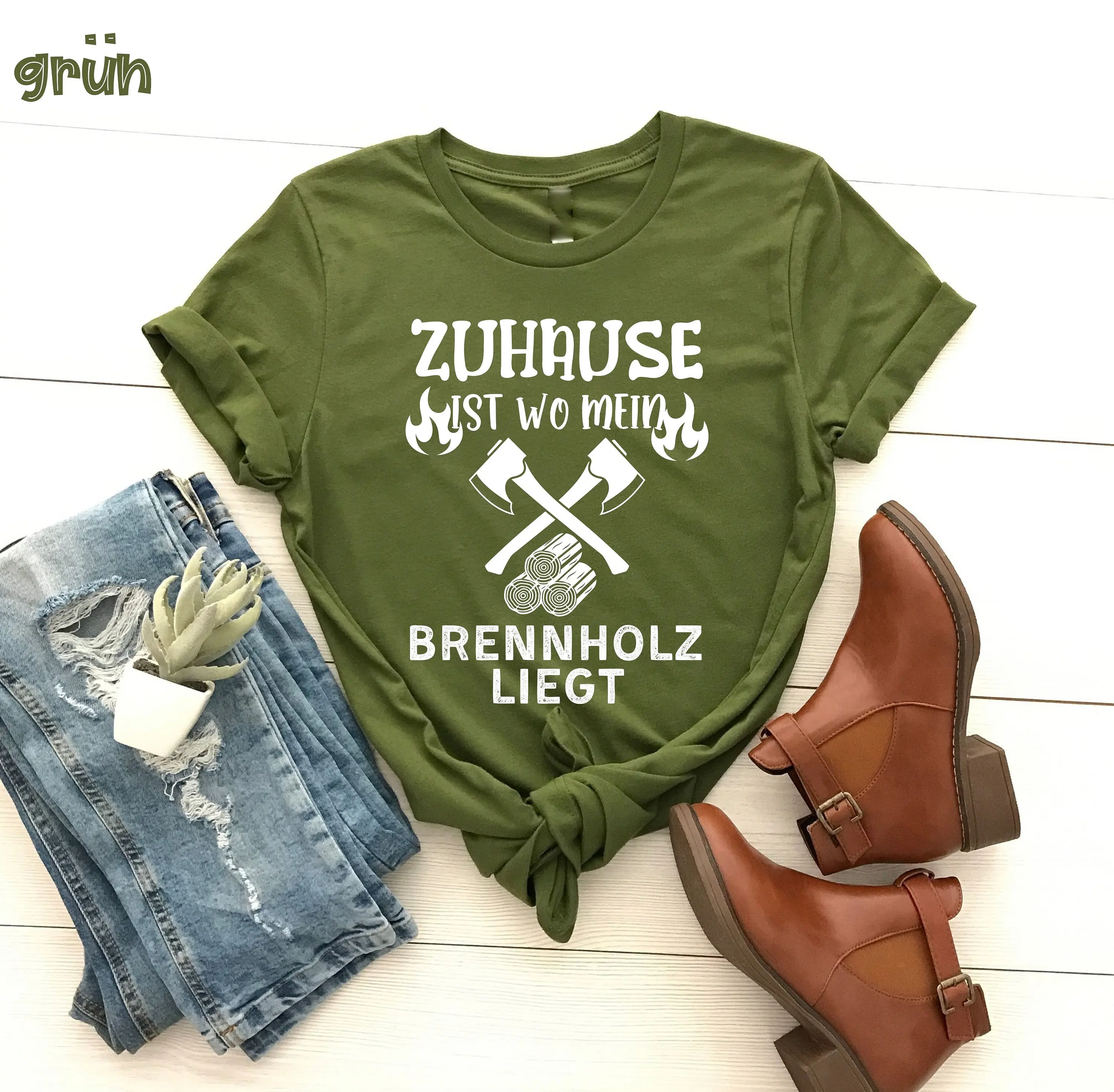 Zuhause Ist Wo Mein Brennholz Liegt T Shirt Humor Für Erwachsene Erwachsenes Sarkastisches Geschenk Sie Lustige