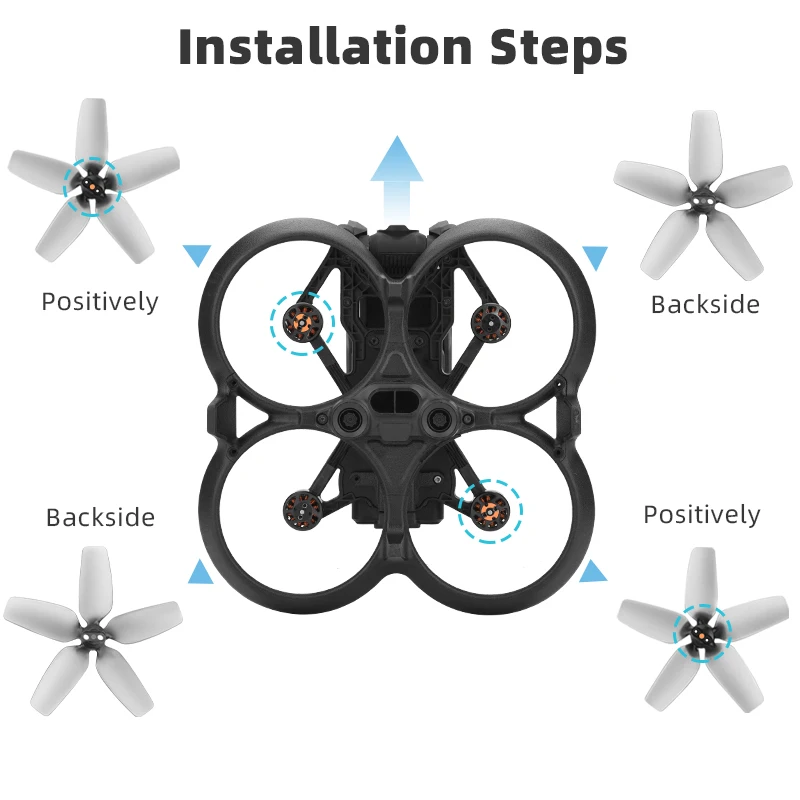 الدعائم المروحة ل DJI Avata الطائرة بدون طيار شفرة الدعائم استبدال خفيفة الوزن المشجعين الجناح مراوح ل DJI Avata ملحقات طائرة بدون طيار