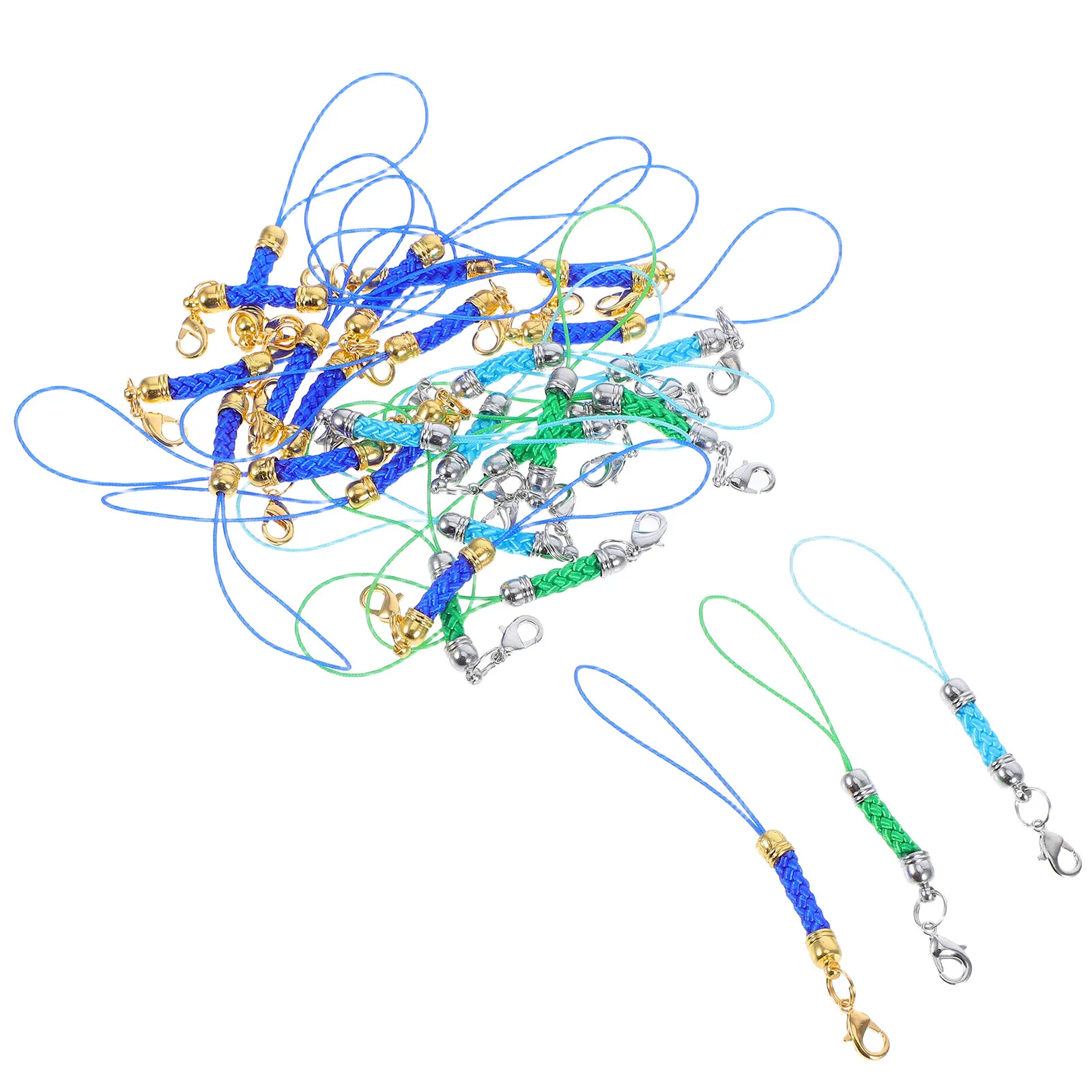 

30pcs Charm Straps For Cellphone Usb Disk Keychain Name Tag Trinkets Diy Jewelry Accessories Lariat With Lobster Clasp Cord