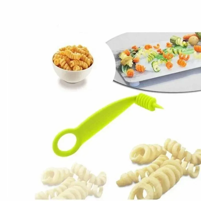 DIY Spiral Potato Cutter Vegetable Cucumber Spiralizer Kitchen  BBQ Cooking Tools Carrot Zucchini Multi-Function Slicing Tool image 4