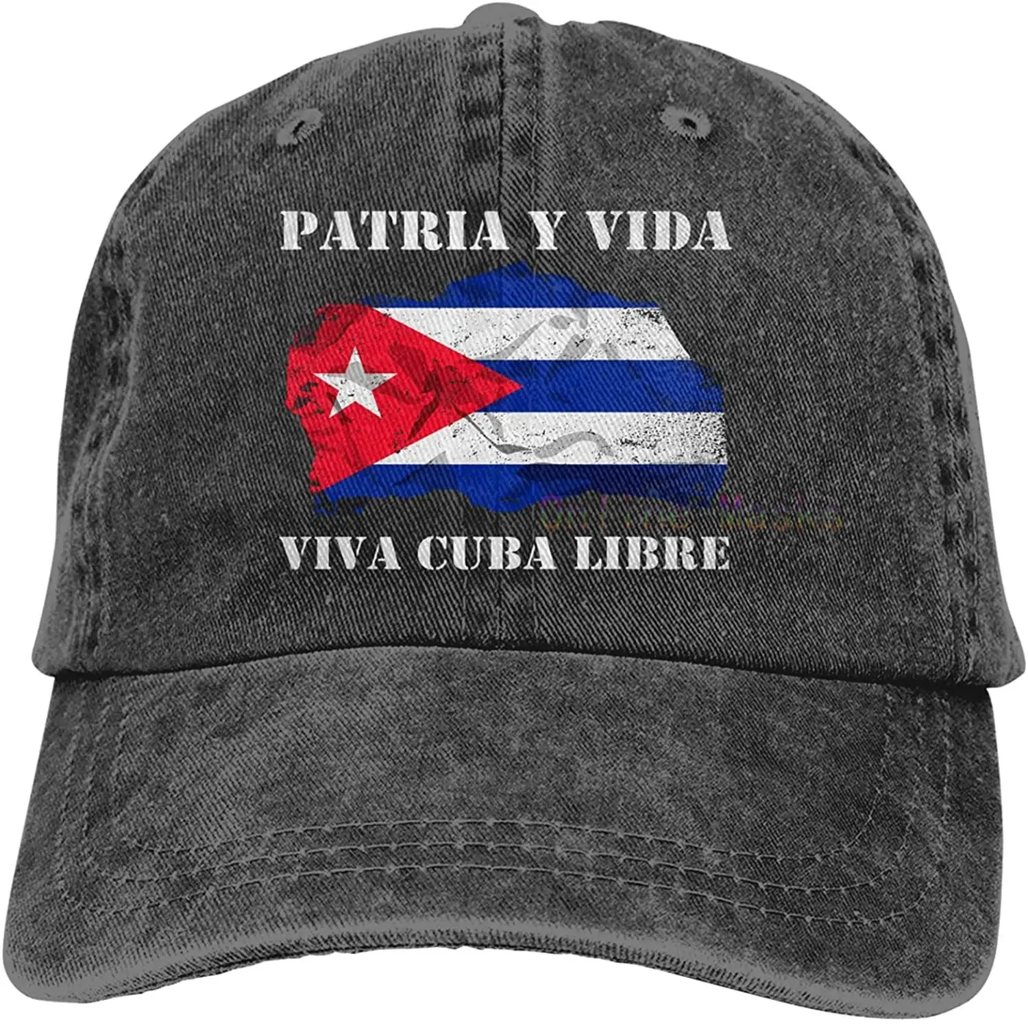 

Patria Y Vida Viva Cuba Libre Denim Baseball Cap Hats Unisex Adjustable Cotton Trucker Caps Men's and Women's Hat Unisex Caps