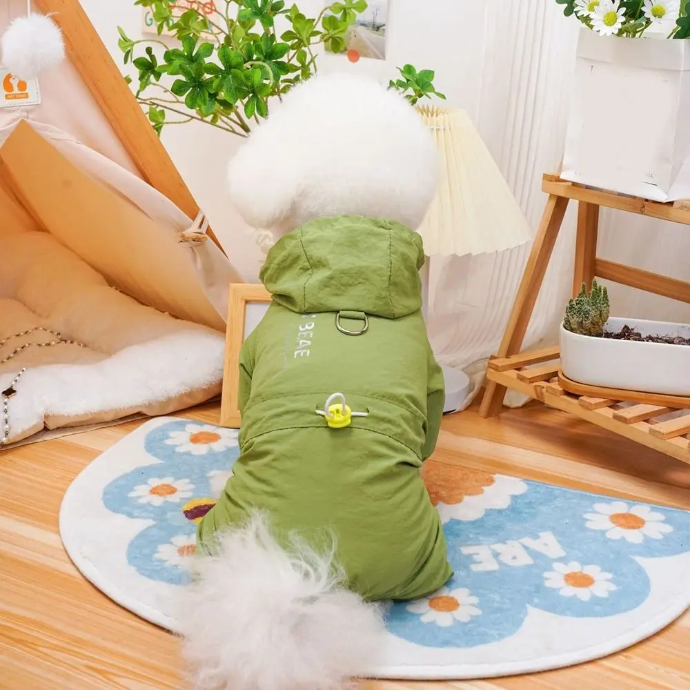 

Fashion Four-Legged Dog Clothes Comfortable Windproof Dogs Jumpsuit Mess-proof Waterproof Pet Apparel for Spring Summer Autumn