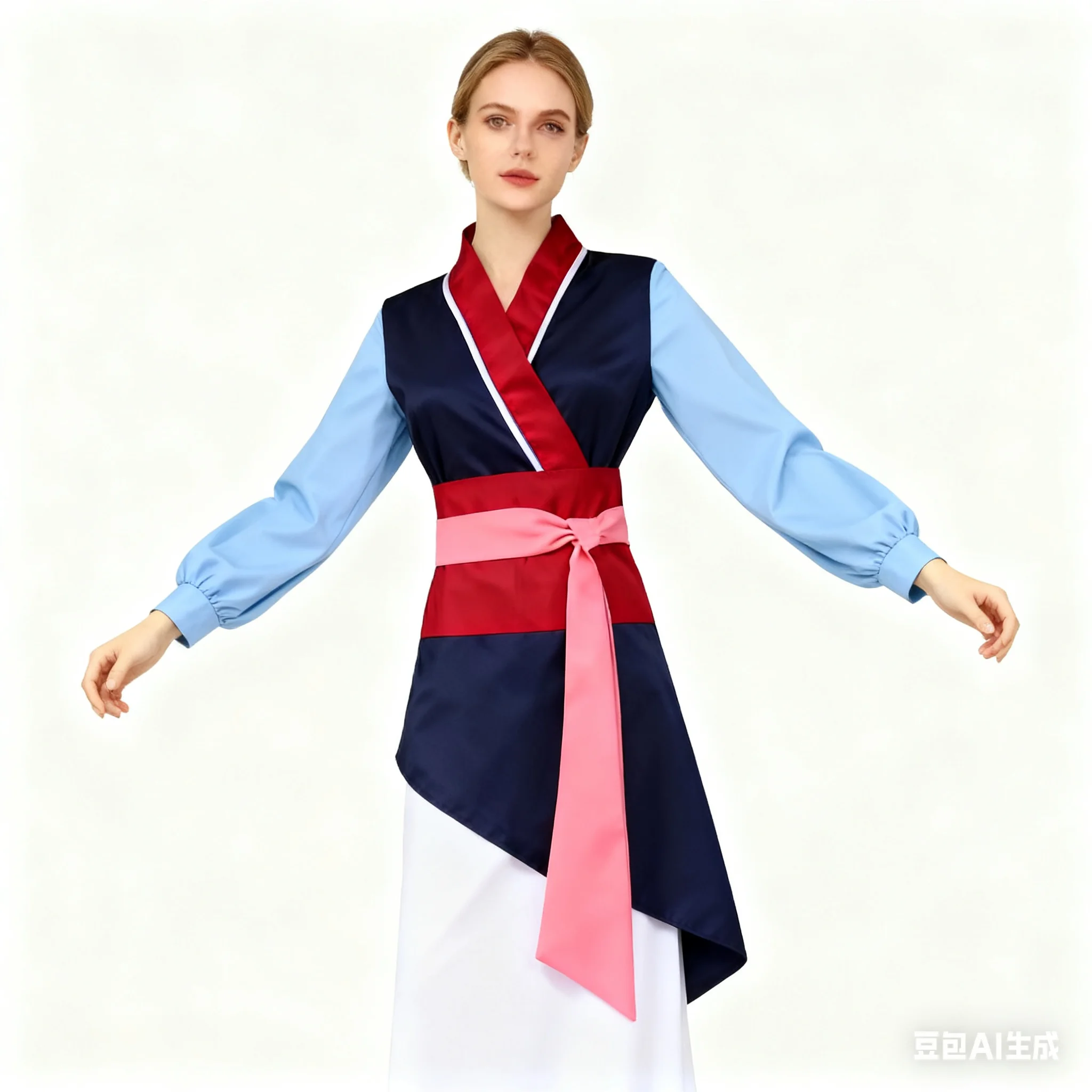 أنيمي هوا مولان زي مولان فستان البطلة المرأة موشو التنين هالوين المرحلة في سن المراهقة مولان تأثيري أزياء تنكرية