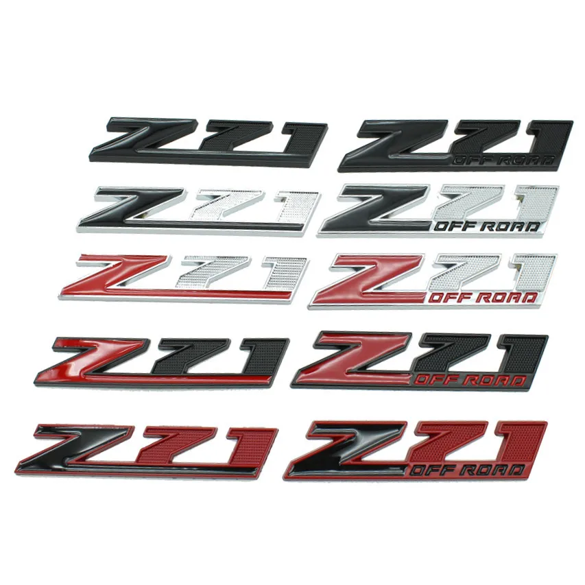 

3D Metal Logo Z71 OFF ROAD Car Emblem Fender Badge Trunk Decal Sticker For Chevrolet Silverado Colorado Z71 CAMARO Accessories
