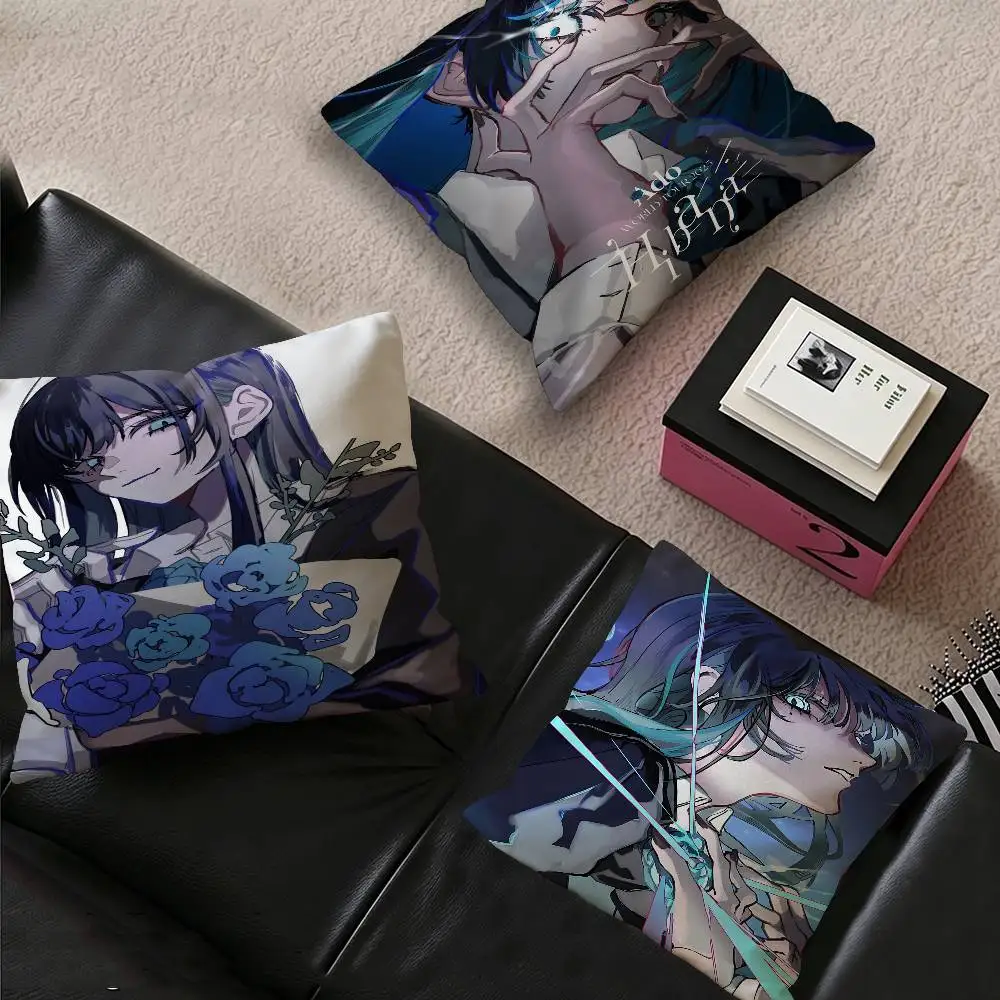 Ado Japanese Singer Cushion Cover Car Throw Pillow Case For Sofa Car Christmas Gift 40x40cm 45x45cm
