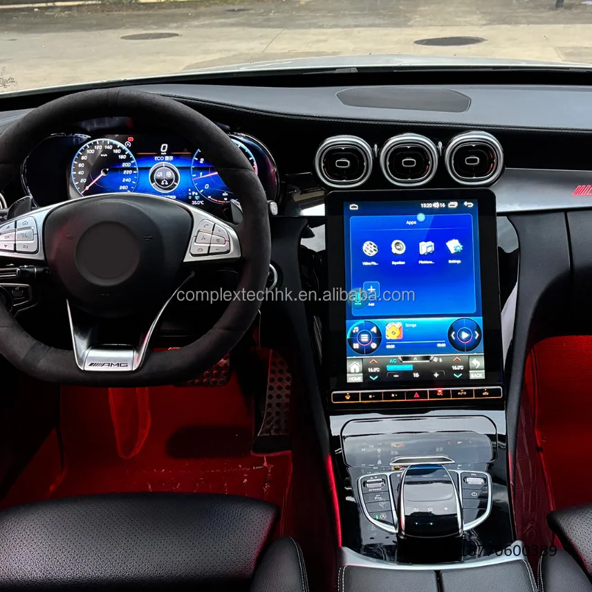 

New Design Car Interior Kits Android Radio Carplay LCD Digital Cluster For Mercedes-Benz GLC C Class W205 X253 2015-2020