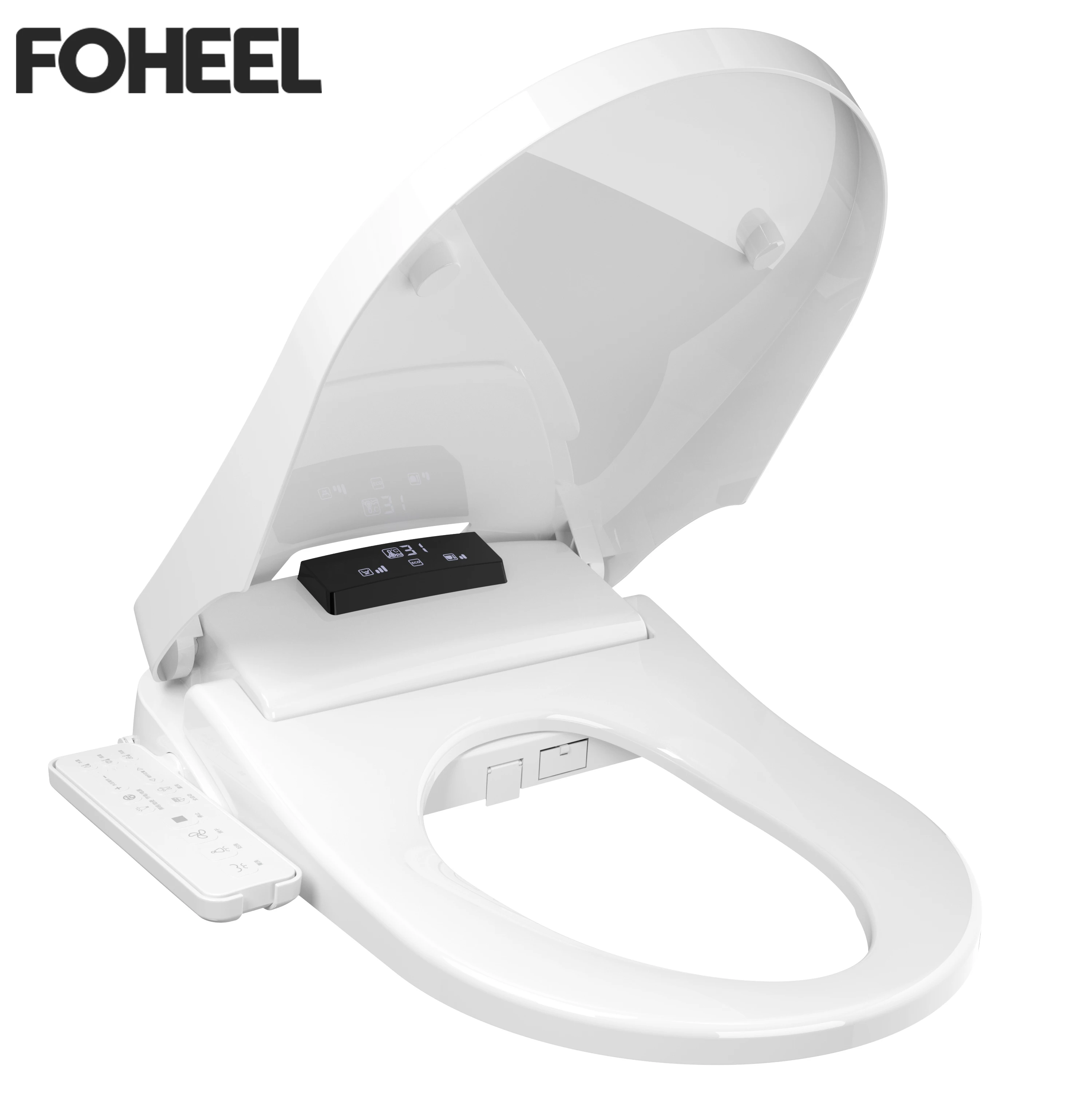 Imagem -03 - Foheel-d Shape Smart Toilet Cover Assento Auto Open Tampa Inteligente