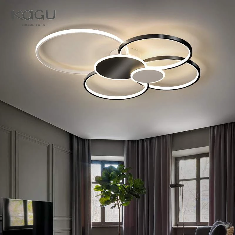 Imagem -02 - Moderno Led Lustre Sala de Estar Quarto Luzes Pingente com Função Controle Remoto Casa Iluminação Interior Decoração Lustre Lâmpada