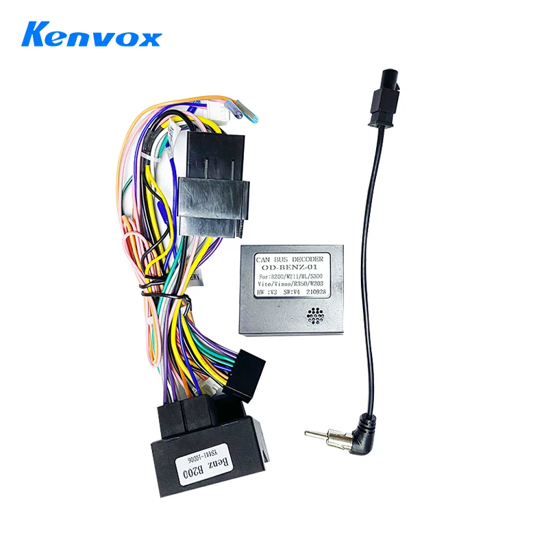 

Android автомобильный радиоприемник Canbus Box декодер для Mercedes Benz B200 16-контактный жгут проводов разъем кабель питания