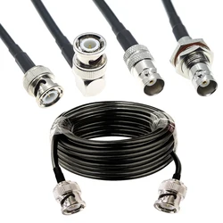 RG58 BNC Male Female to BNC Male Female Jack Plug Right Angle Connector RF Coax Coaxial Cable Wire Pigtail Jumper Extension cord