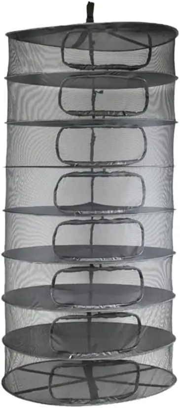 

Herb Dry Rack Zipper Opening 3ft Adjustable Center Support Straps NO Sagging Fine Mesh Dry Net (Heavy Duty Zips 3FT)