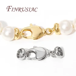 1-5Pcs/Lot 18K Real Gold Plated Lobster Clasp For Jewelry,Fasteners For Bracelets,Necklace Clasps DIY Findings Accessories