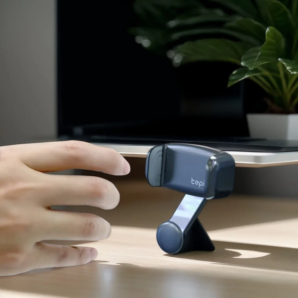 

Автомобильный держатель для телефона с двойным клеем – 360° ° Вращающееся крепление с крючком для надежного размещения смартфона