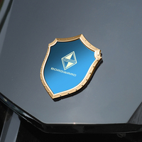 3D shield car stickers Metal stainless steel car accessories auto for borgward bx3 bx5 bx6 bx7