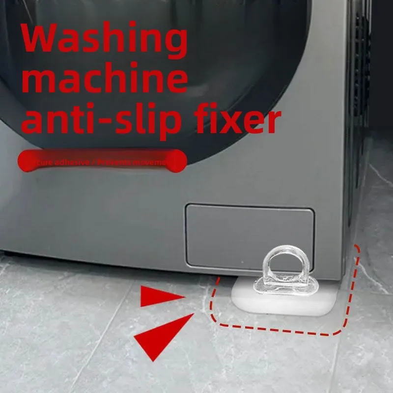 

Universal Type Washer Machine Fixator Anti-Slip Base Frame Drum Washer Non-Slip Foot Pad Sticker General Purpose Fixator