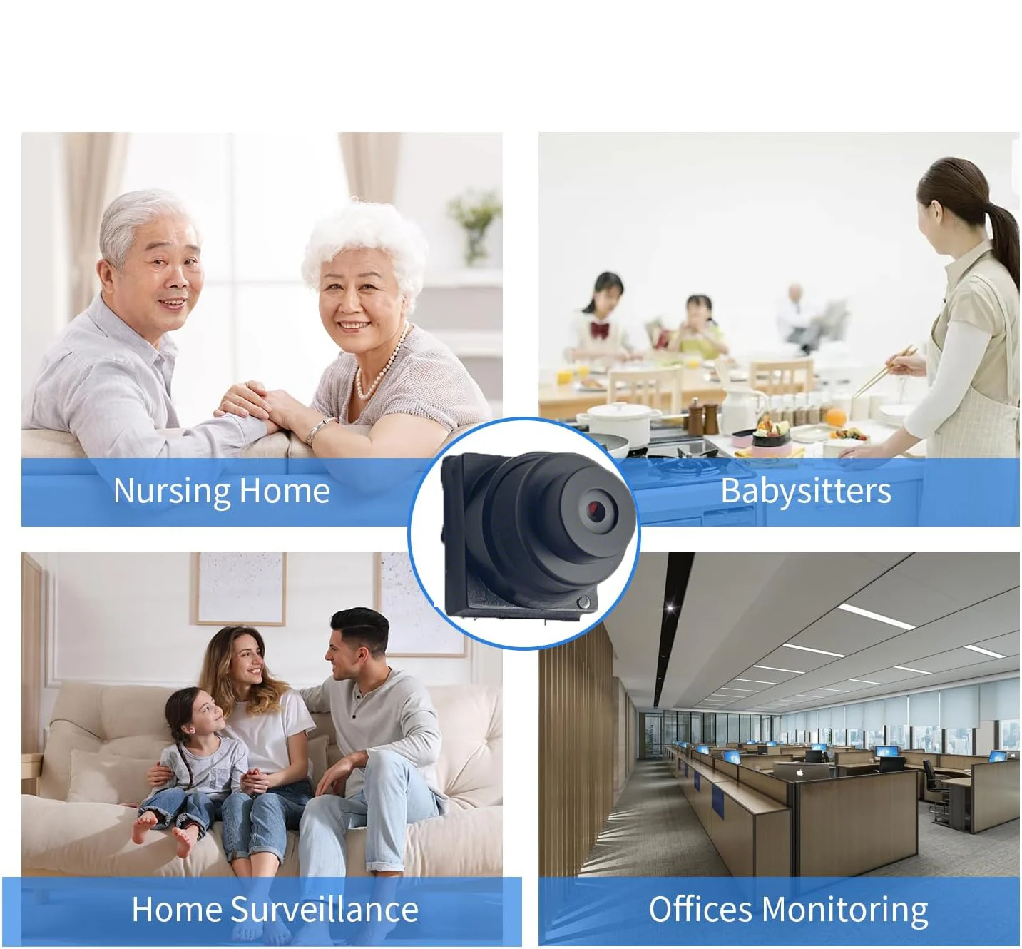 Tuya Full HD Mini DIY Wireless Security Camera 115° Wide Angle Motion Detection Auto Alarm Remote View for Home Surveillance view 2
