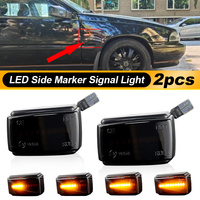2x LED Side Marker Blinker Turn Signal Light For Volvo V70 V40 S40 850 240 740 C70 940 S70 S90 960 760 780 OEM # 9178885 9190169